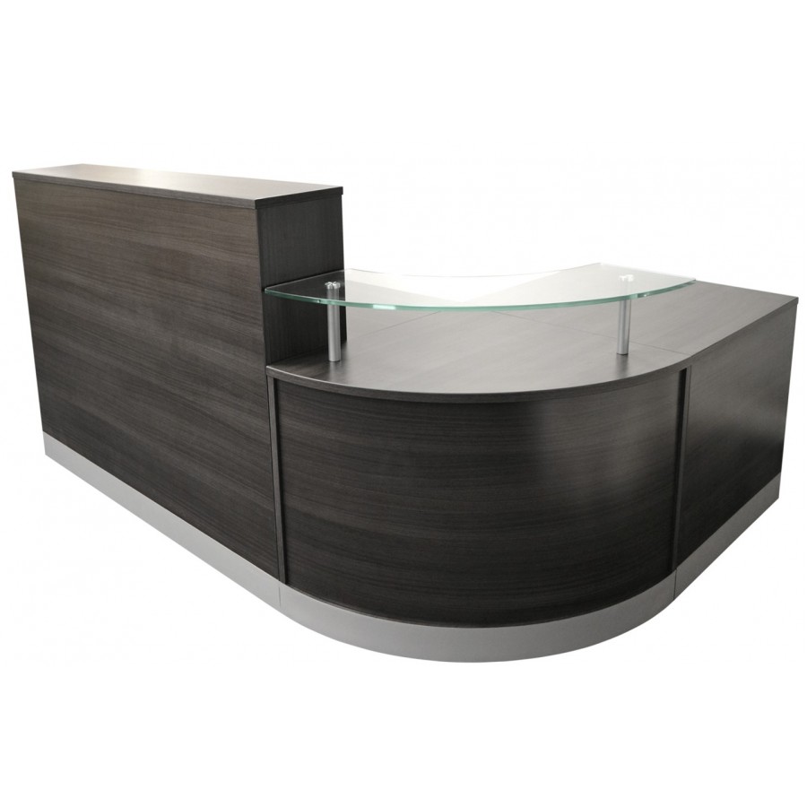 Three Section L Shaped Reception Desk Counter 